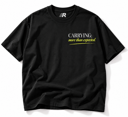 Lifting Heavy Emotionally Otherwise tee front graphic studio view