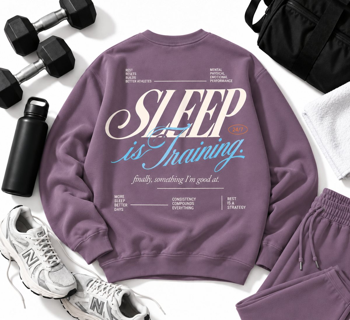 Sleep Is Training Crewneck
